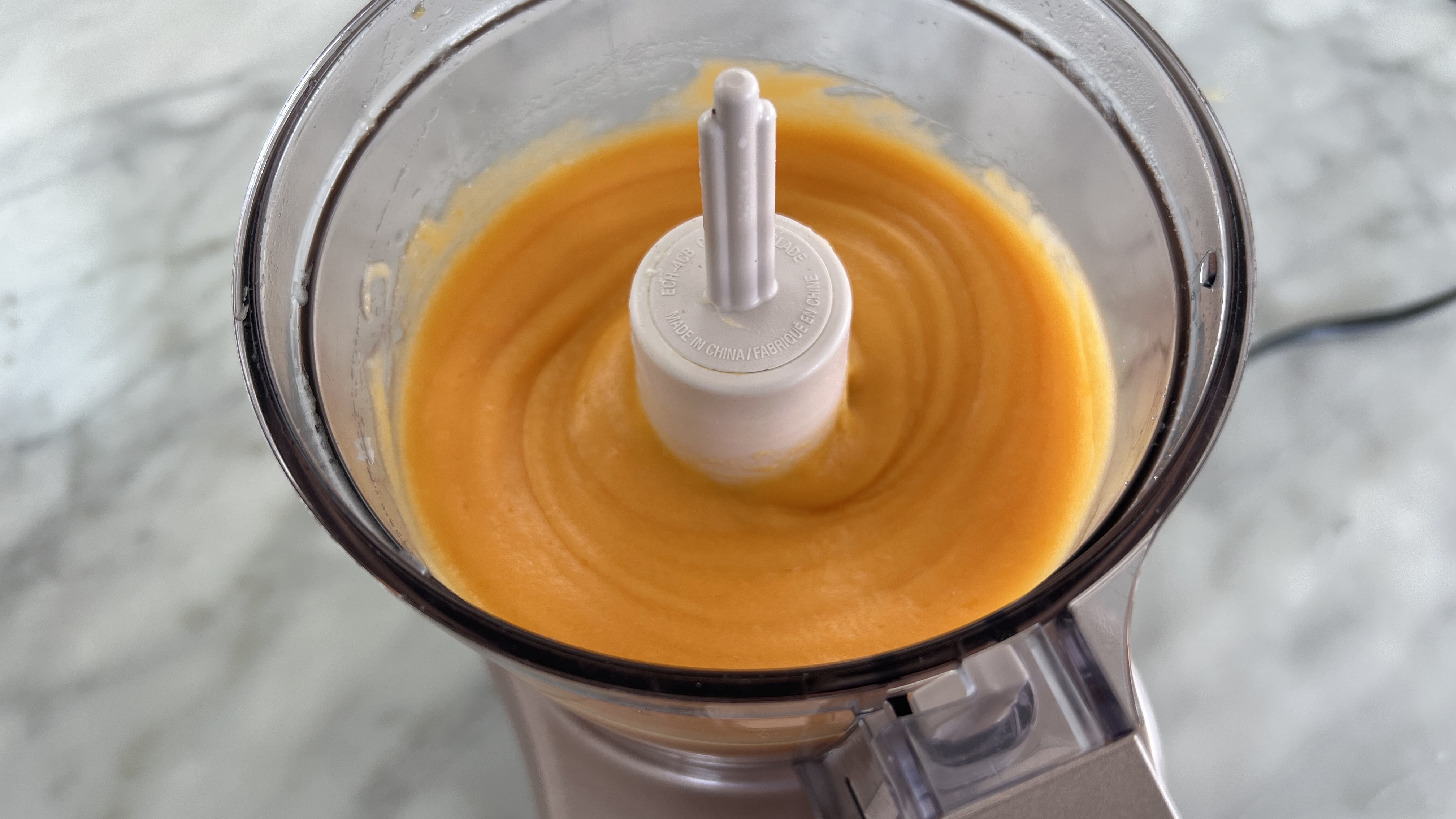 pumpkin puree in blender