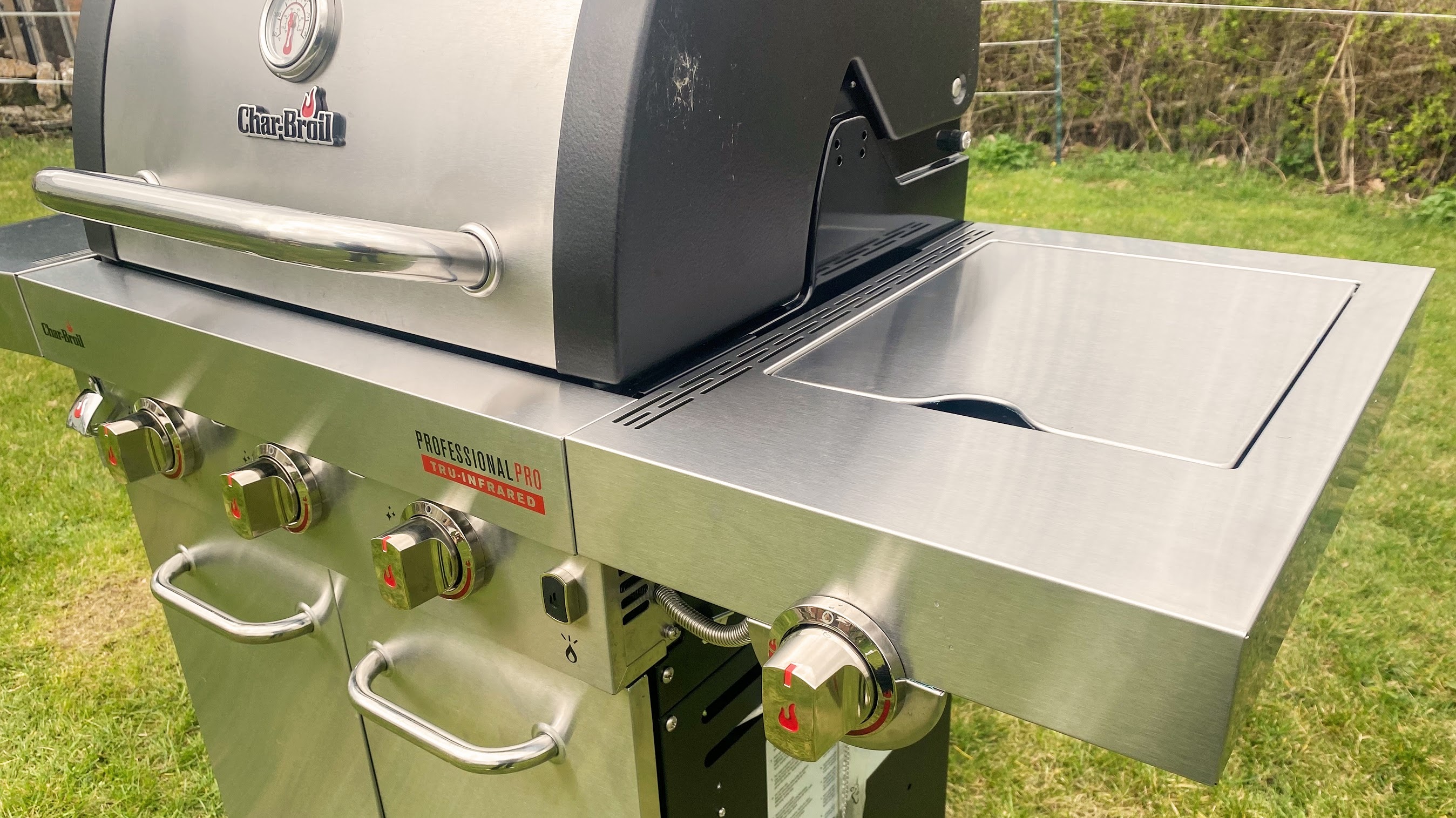 Char-Broil Professional 3400S being tested in writer's home