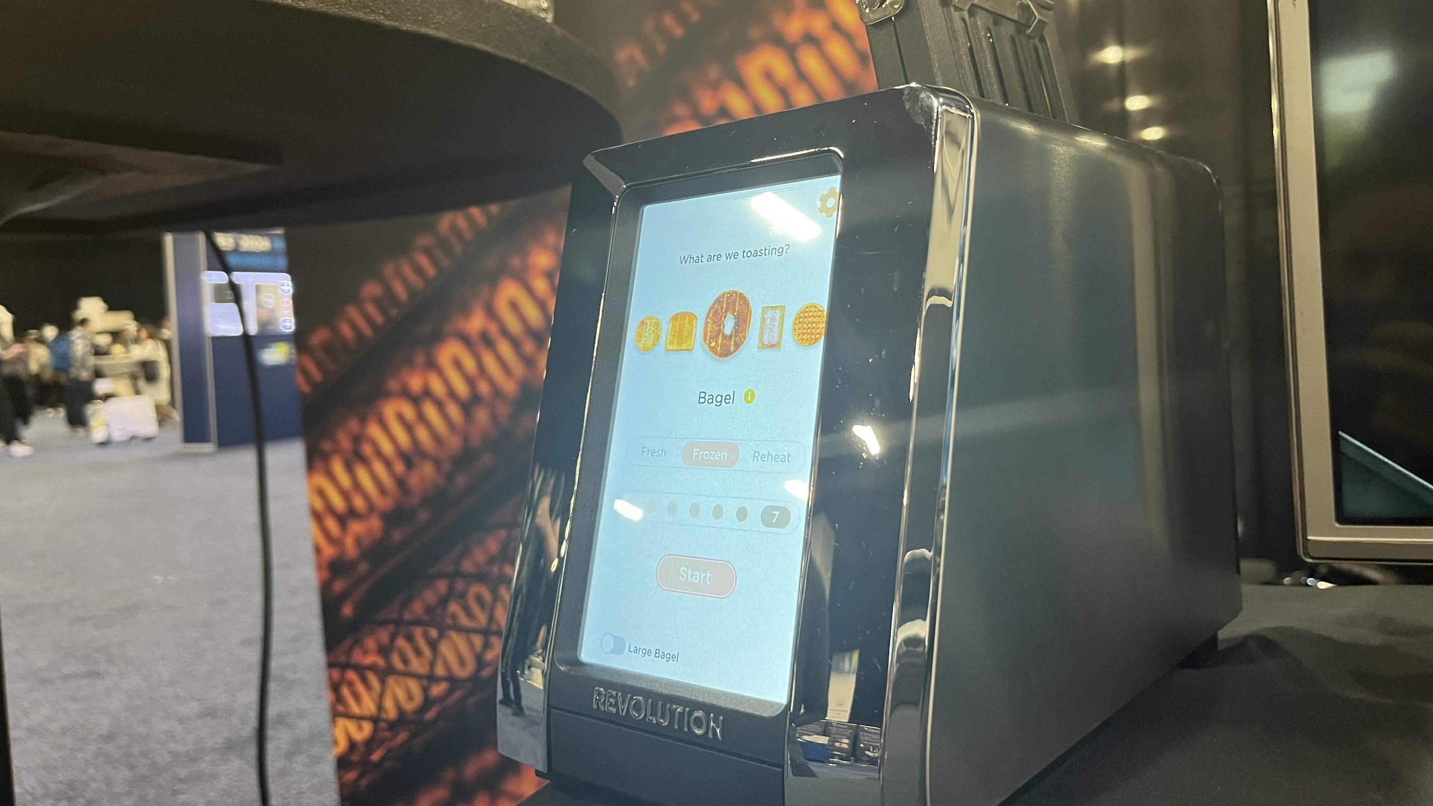 Revolution InstaGLO Toaster R180 on demo at ces 2024